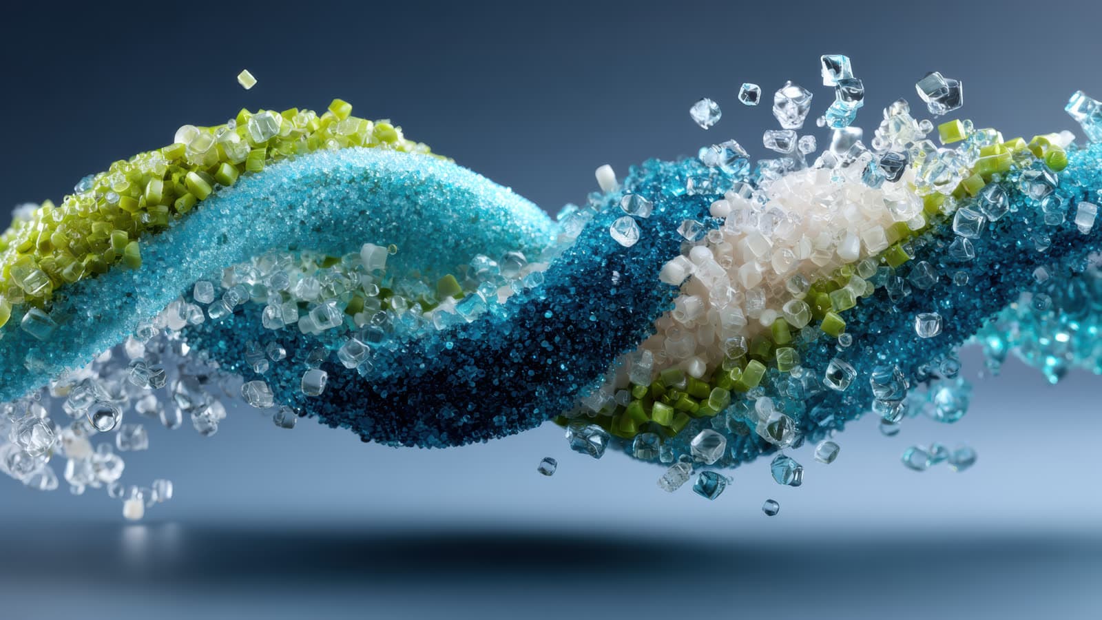 Abstract image of various industrial materials