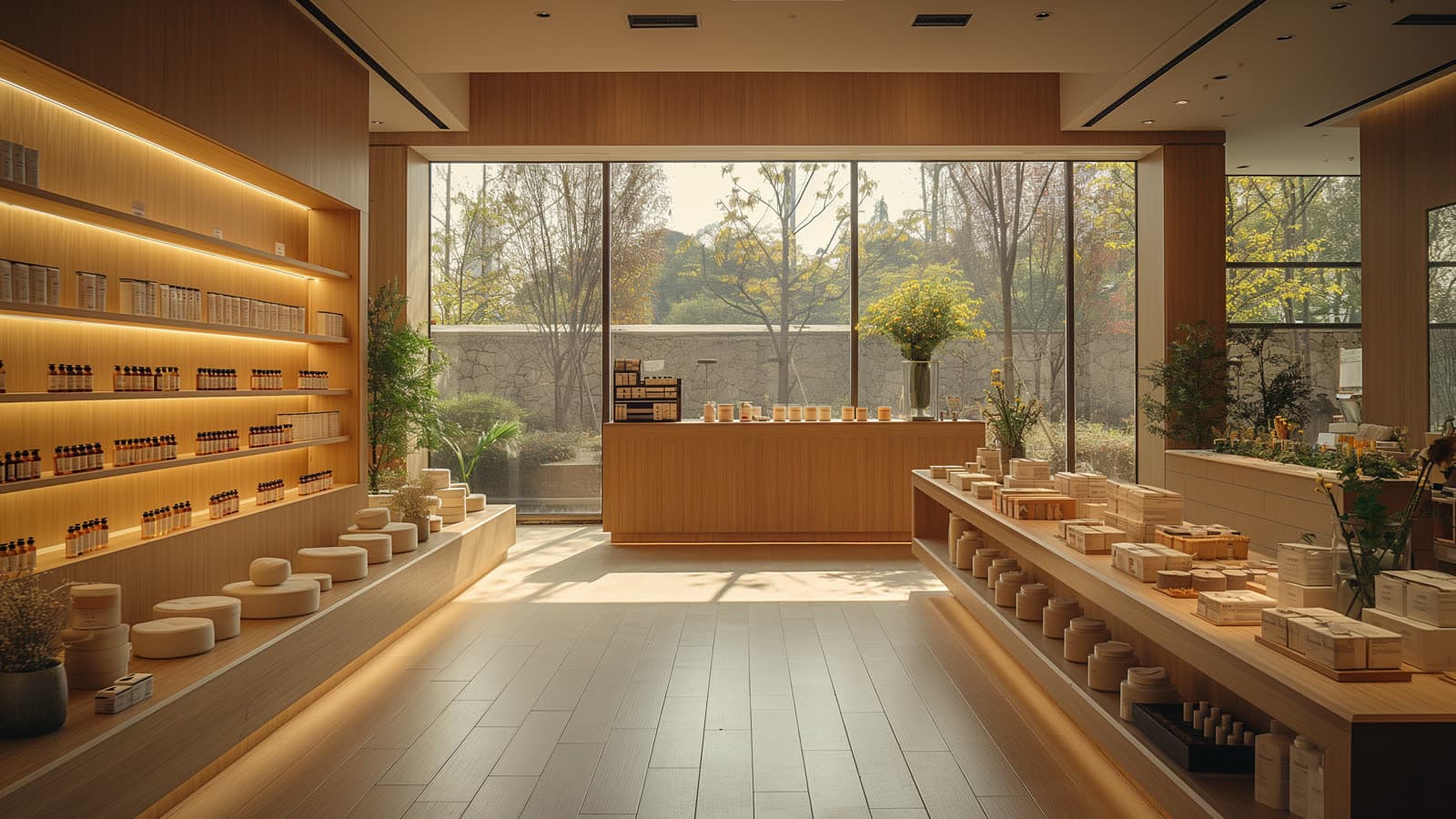 In-store display of an adopting brand